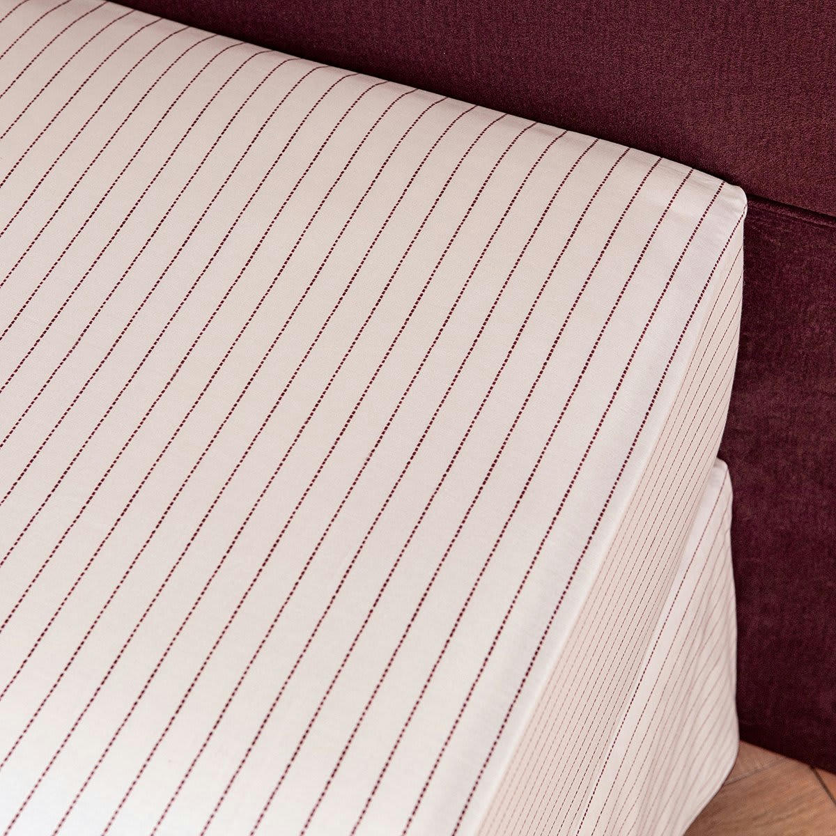 SERRE EXOTIQUE - Drap housse percale rose foncé 140x200 cm