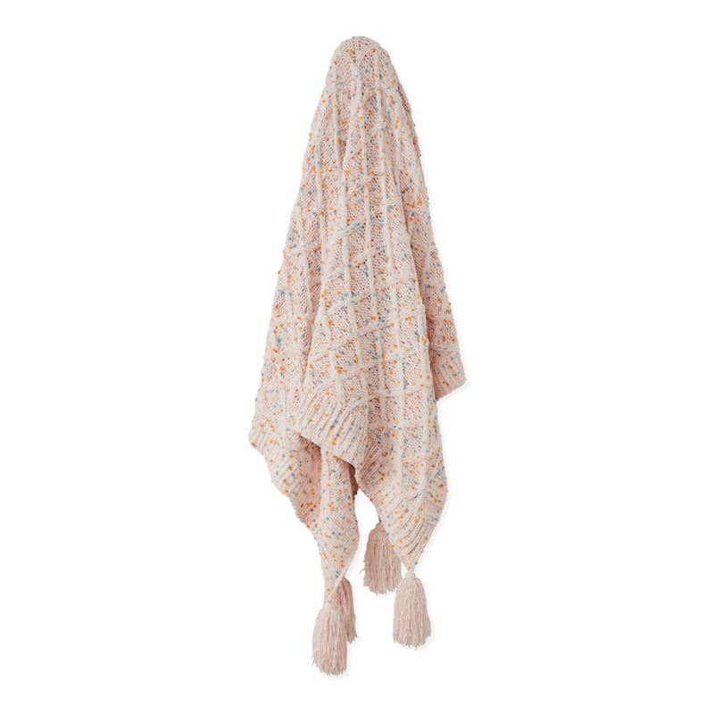 Speckle Pink Throw