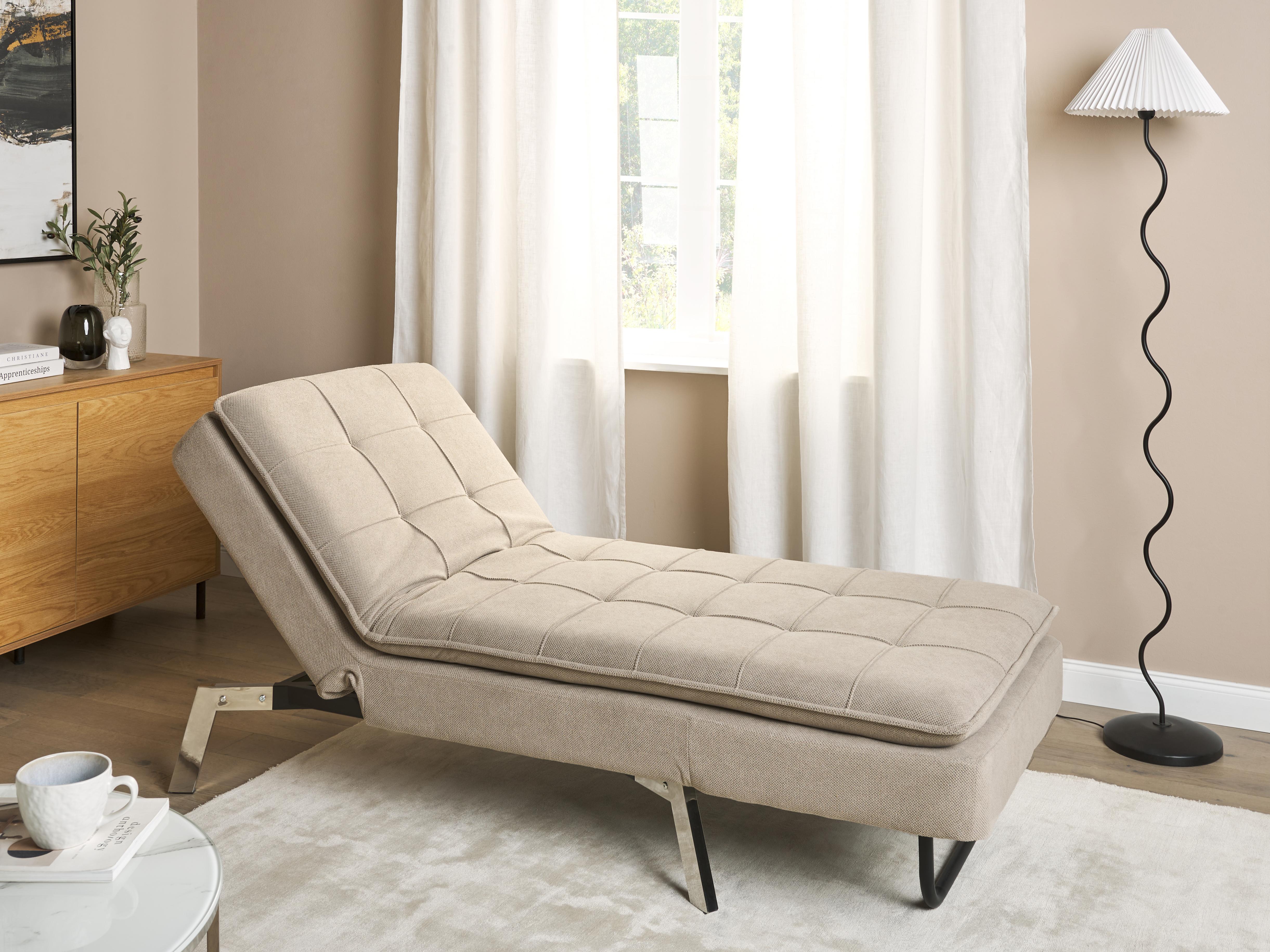 Chaise Longue LOIRET Fabric Beige
