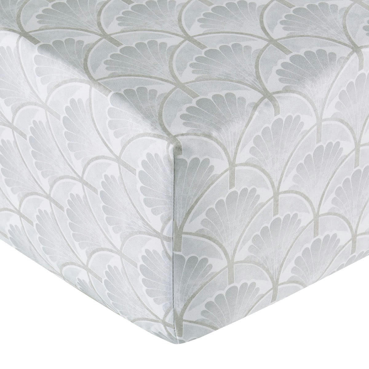 ARCHIVE - Drap housse percale gris clair 180x200 cm