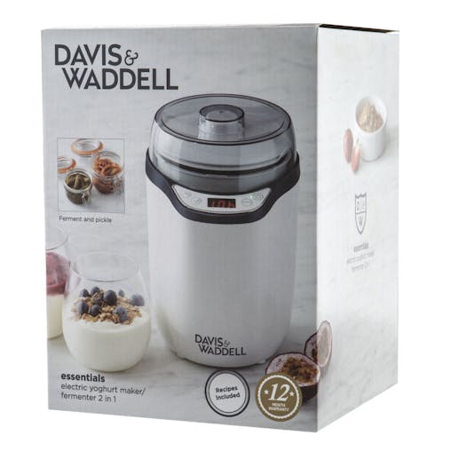 Davis & Waddell 2 in 1 Electric Yoghurt Maker/ Fermenter
