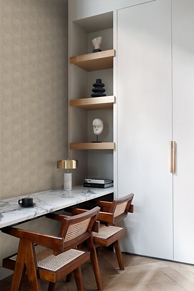 Origin Wallcoverings papier peint graphique 3D beige 50 x 900 cm