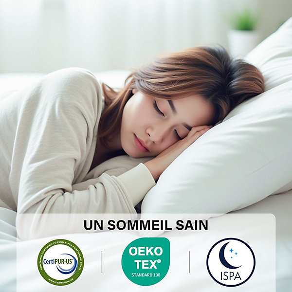 DEWINNER Matelas Ressort 120x190cm- Epaisseur 22 cm