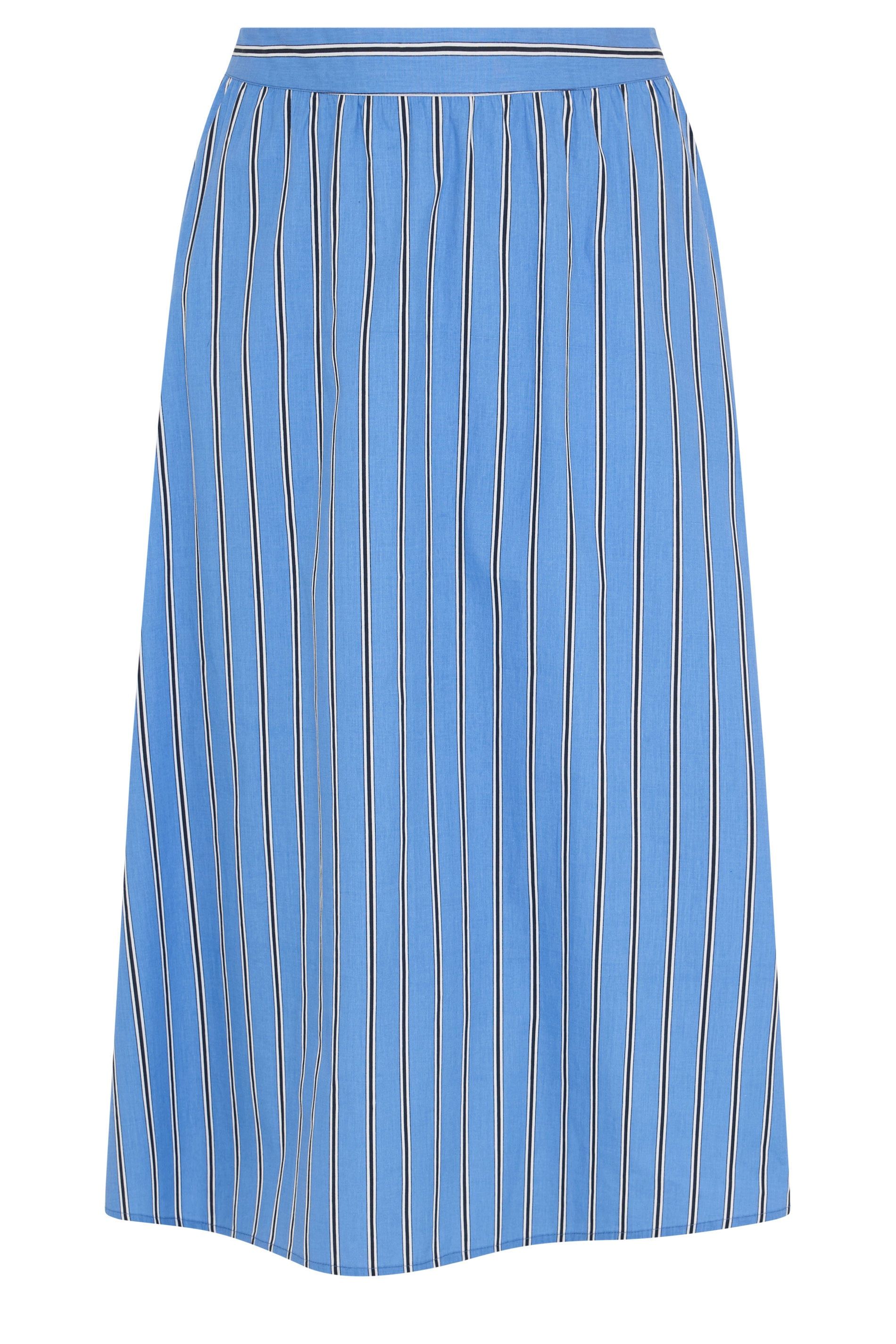 Yours Stripe Midi Skirt