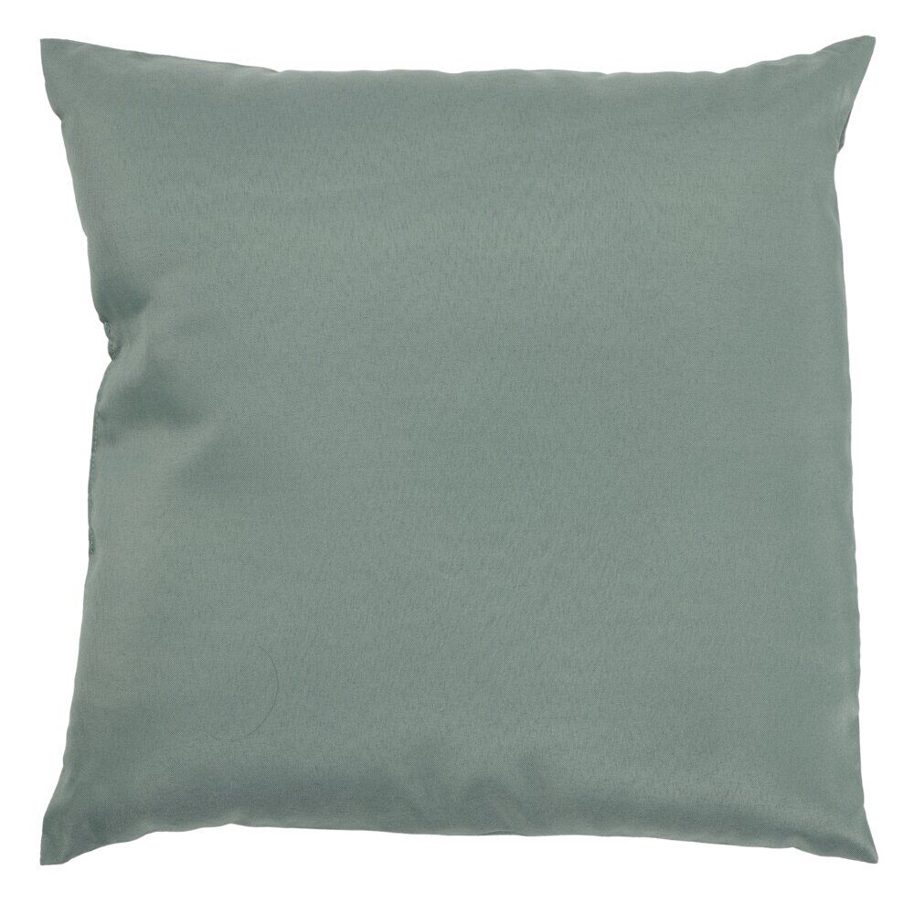 Coussin d'extérieur carré uni vert 40x40 cm