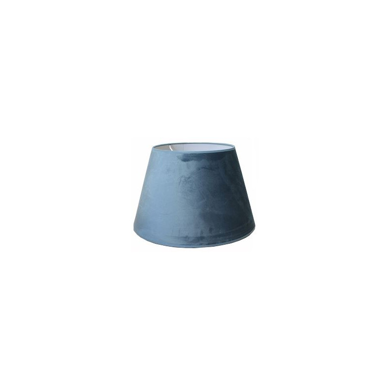 Abat-jour Conica bleu velours Ø 40 cm NIEDERAU