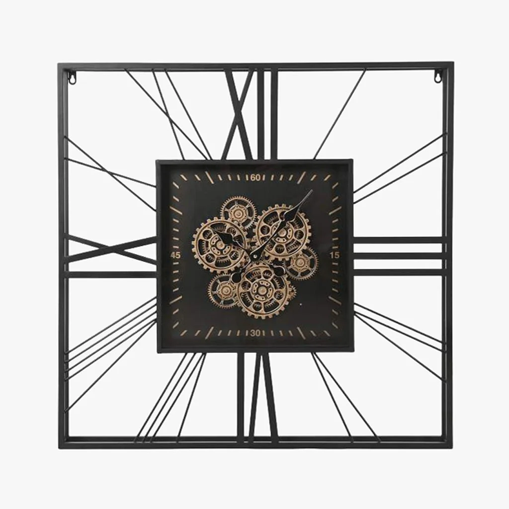 Relogio Quad Romano 80x8x80