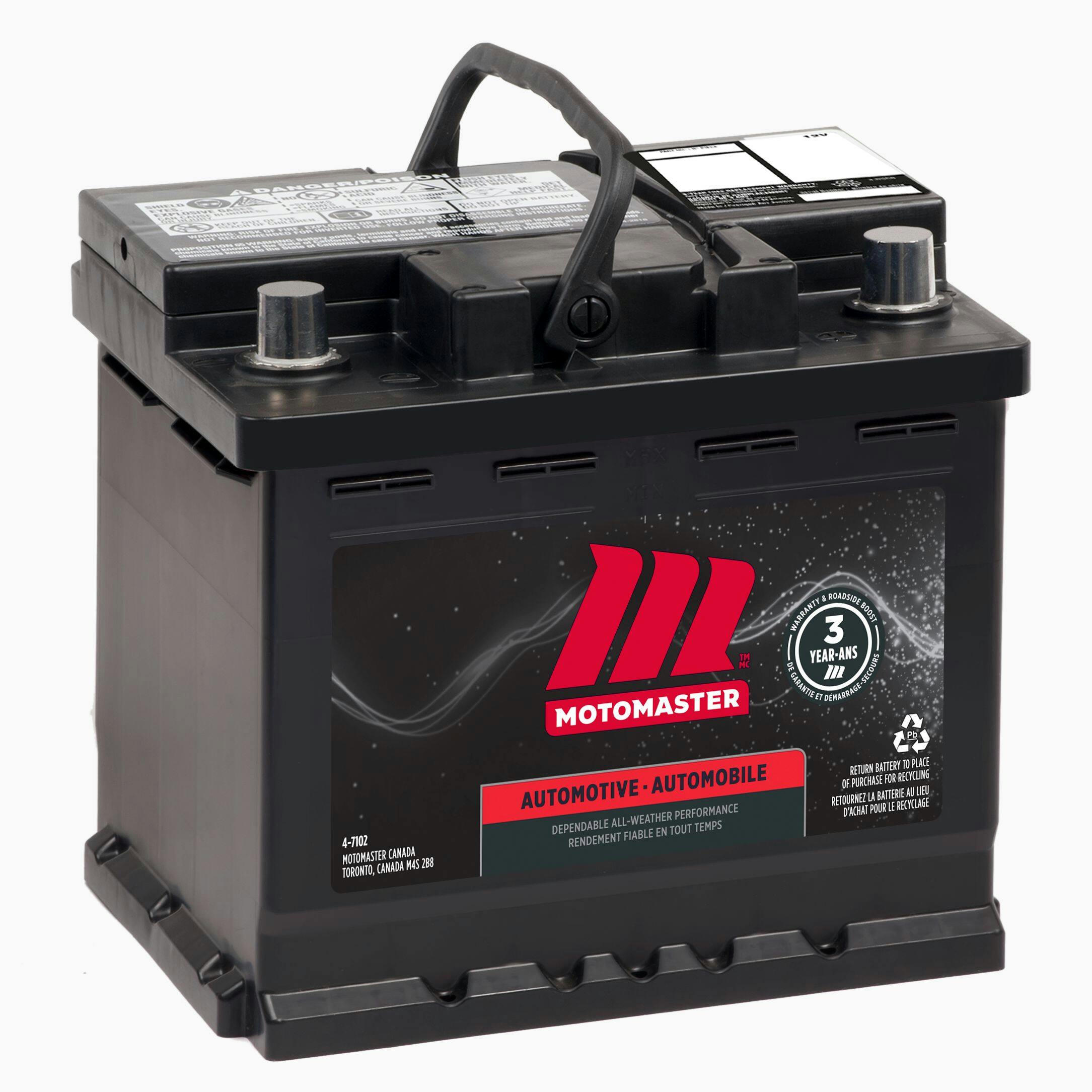 MOTOMASTER Group Size 140R (H4/L1) Battery, 445 CCA