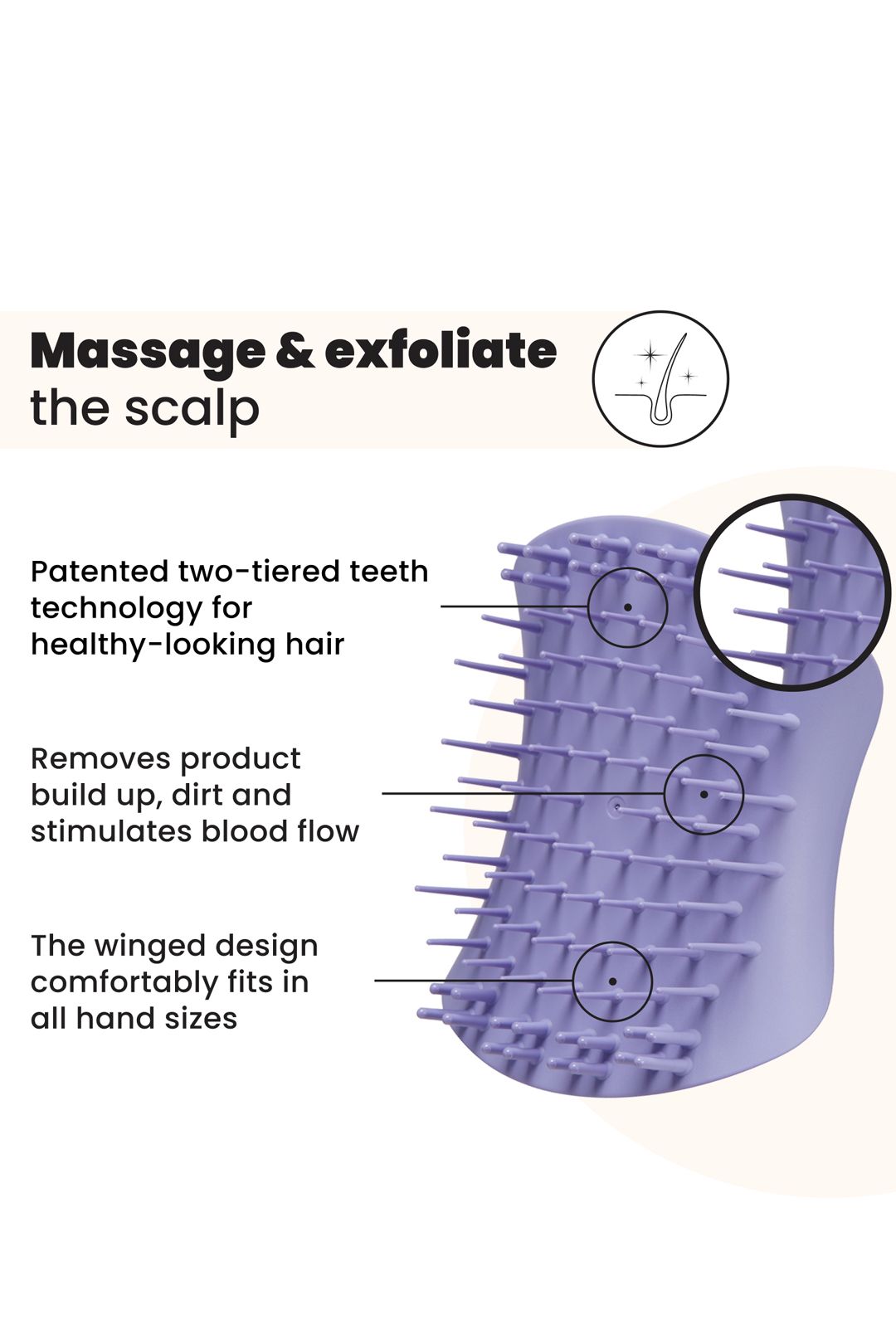 Tangle Teezer The Scalp Exfoliator & Massager - Lavender Lite