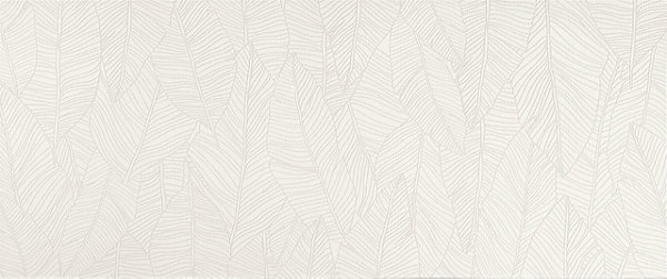 Carrelage 3D Blanc Foglia 120x50x0,85 cm Mat Oresta - Mur intérieur (vendu par carton de 1,8 m²) - RO'MA CARRELAGE