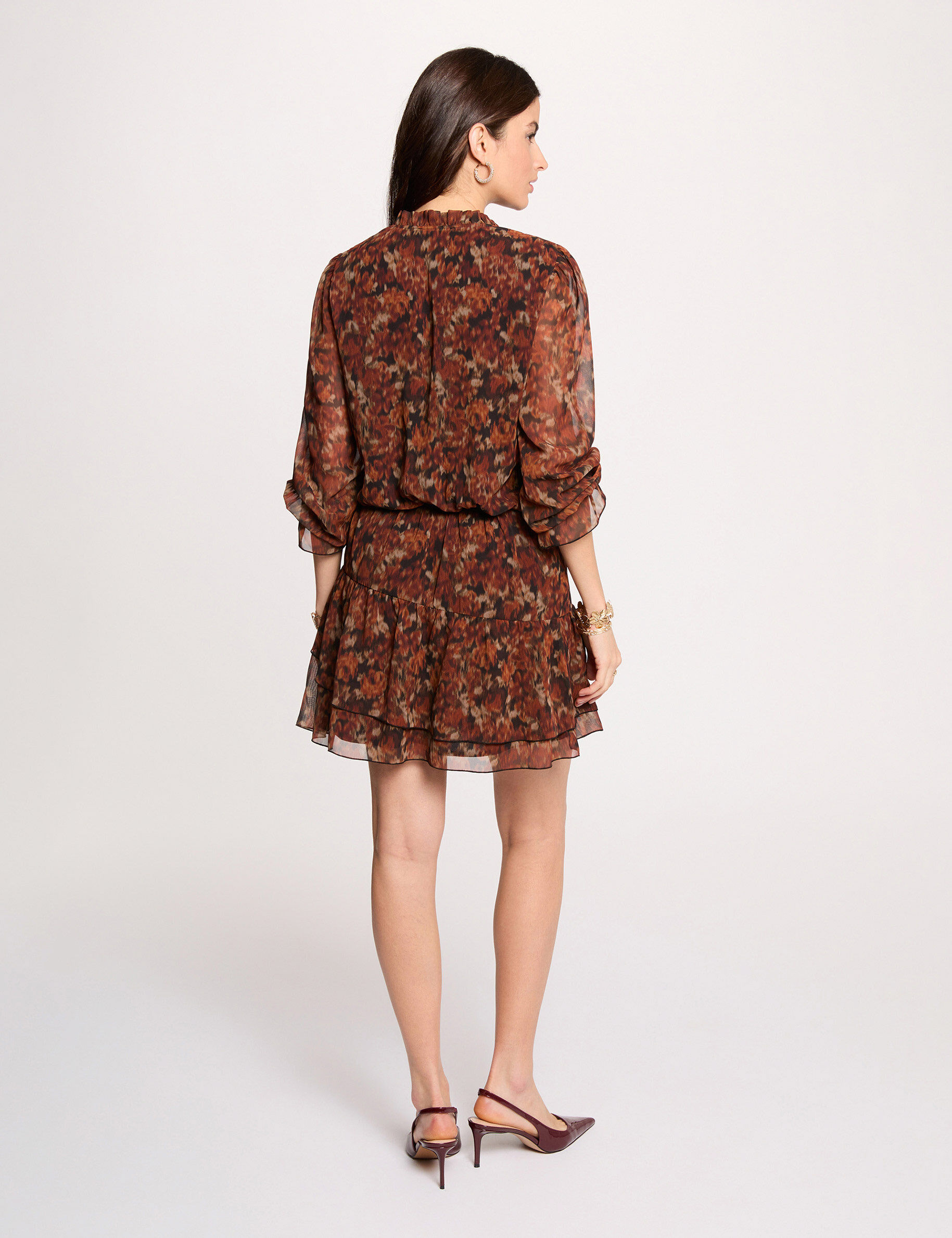 Fitted Short Dress Multicolor Women