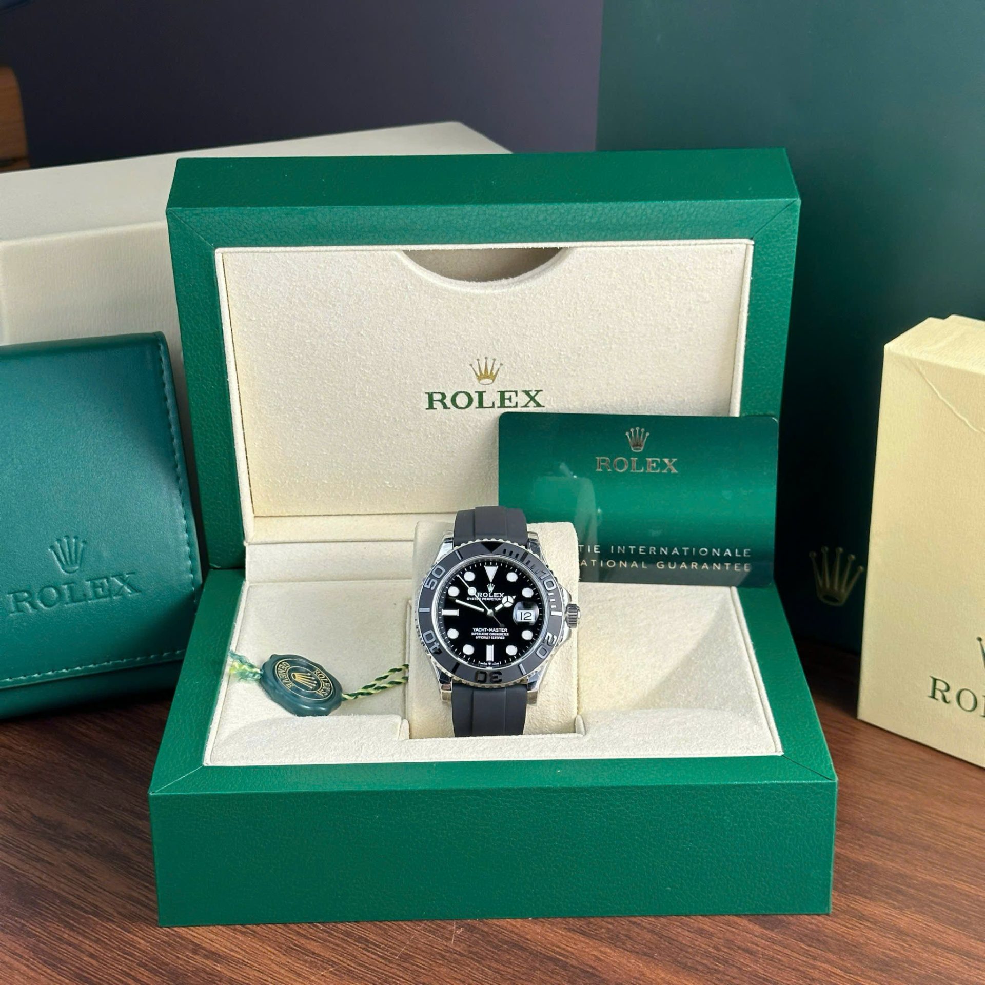 Rolex Yacht-Master 226659 904L Steel Black Dial 42mm Oysterflex Super Clone