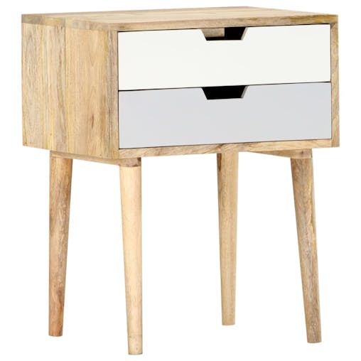 NNEVL Bedside Cabinet 47x35x59 cm Solid Wood Mango
