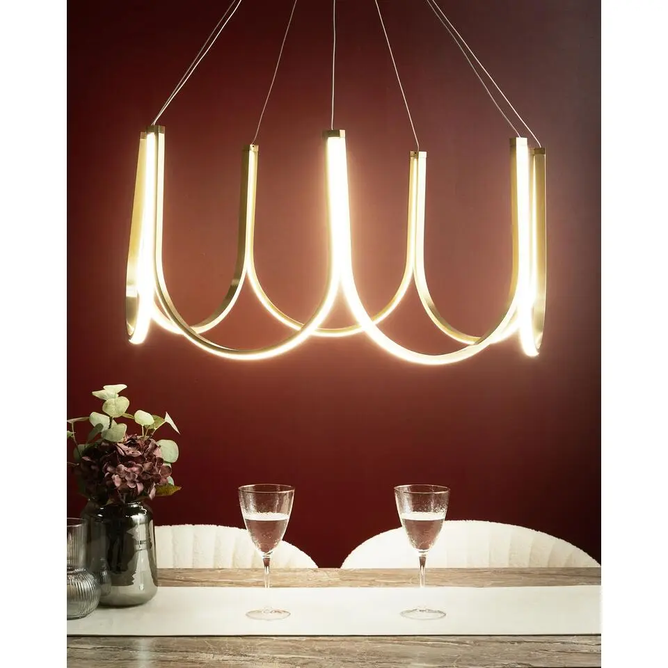 PERQUENO - Kroonluchter - Goud - Aluminium