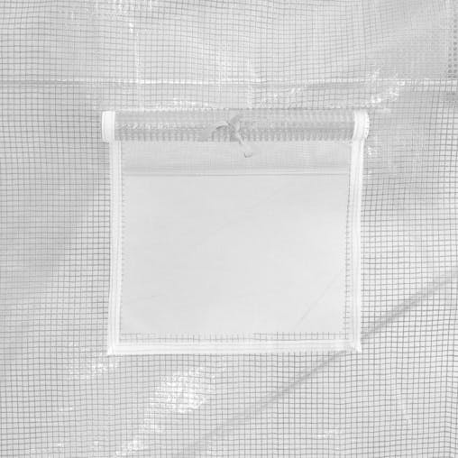 NNEVL Greenhouse with Steel Frame White 30 m&sup2; 10x3x2 m