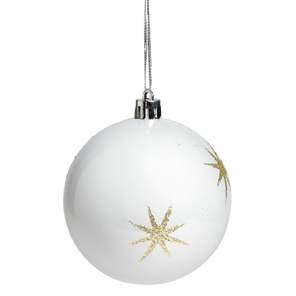 Boule de No&euml;l motif étincelle Ø8cm (3 modèles)