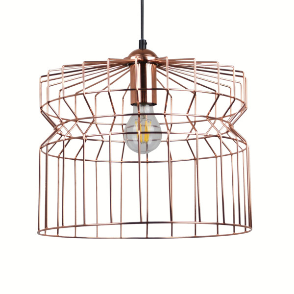 Lampa wisząca złota LAGOS1xE27x20W wym: 120x33x33 cm Polux