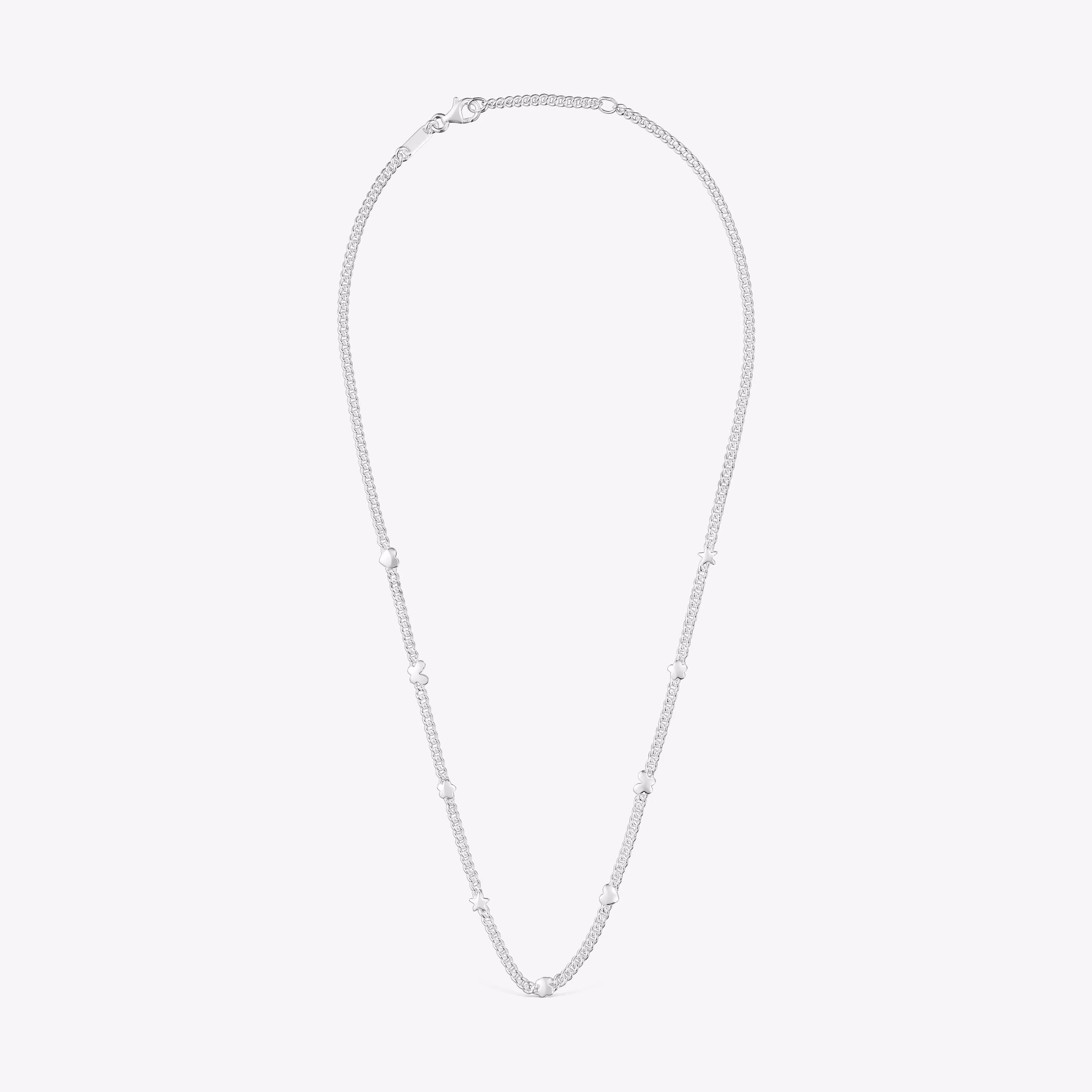 Collar corto con motivos de plata Bold Motif