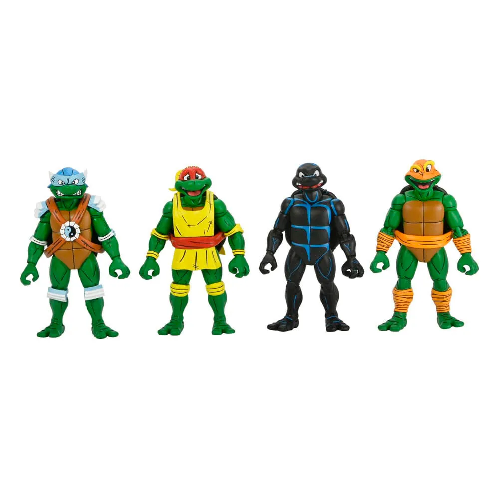 Neca Teenage mutant Ninja turtles Archie Comics Action Figures 4 Pack Stump Wrestling Turtles Action Figure 18 cm