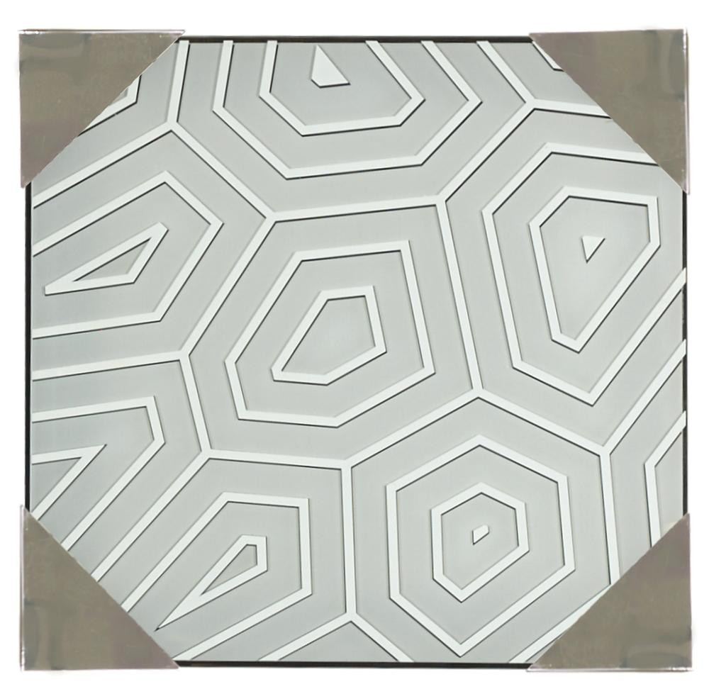 Plafonsrebrno-szary kwadratowy 8cm ASTON 2xE27x40W IP20 Candellux