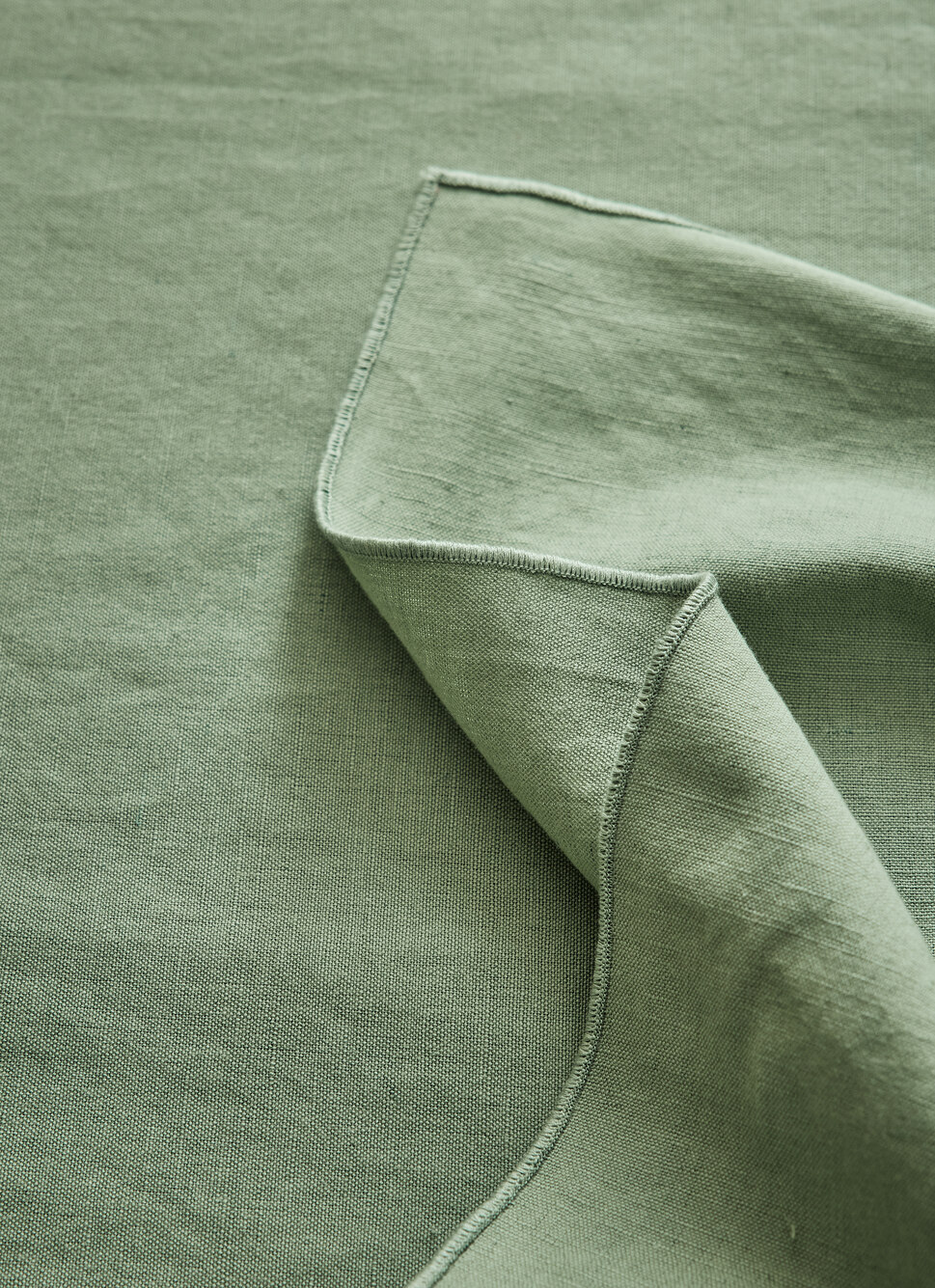 SERVIETTE DE TABLE EN COTON ET LIN BOURDON COLORÉ AMANDE