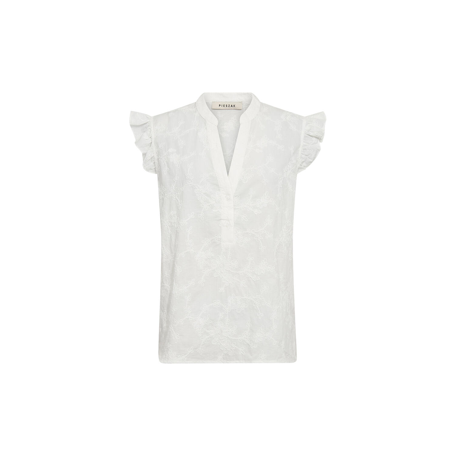 PD-Millie Sl. Shirt Emb., ecru
