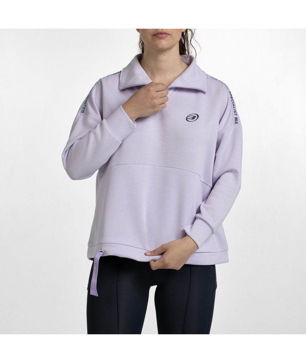 SUDADERA BULLPADEL ALASIA LILA PASTEL