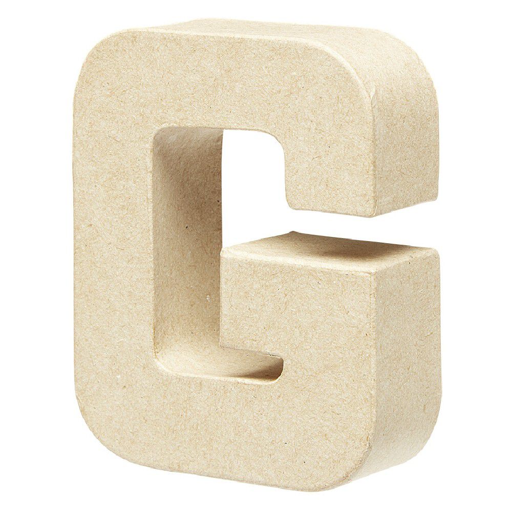 Lettre G à décorer en papier maché