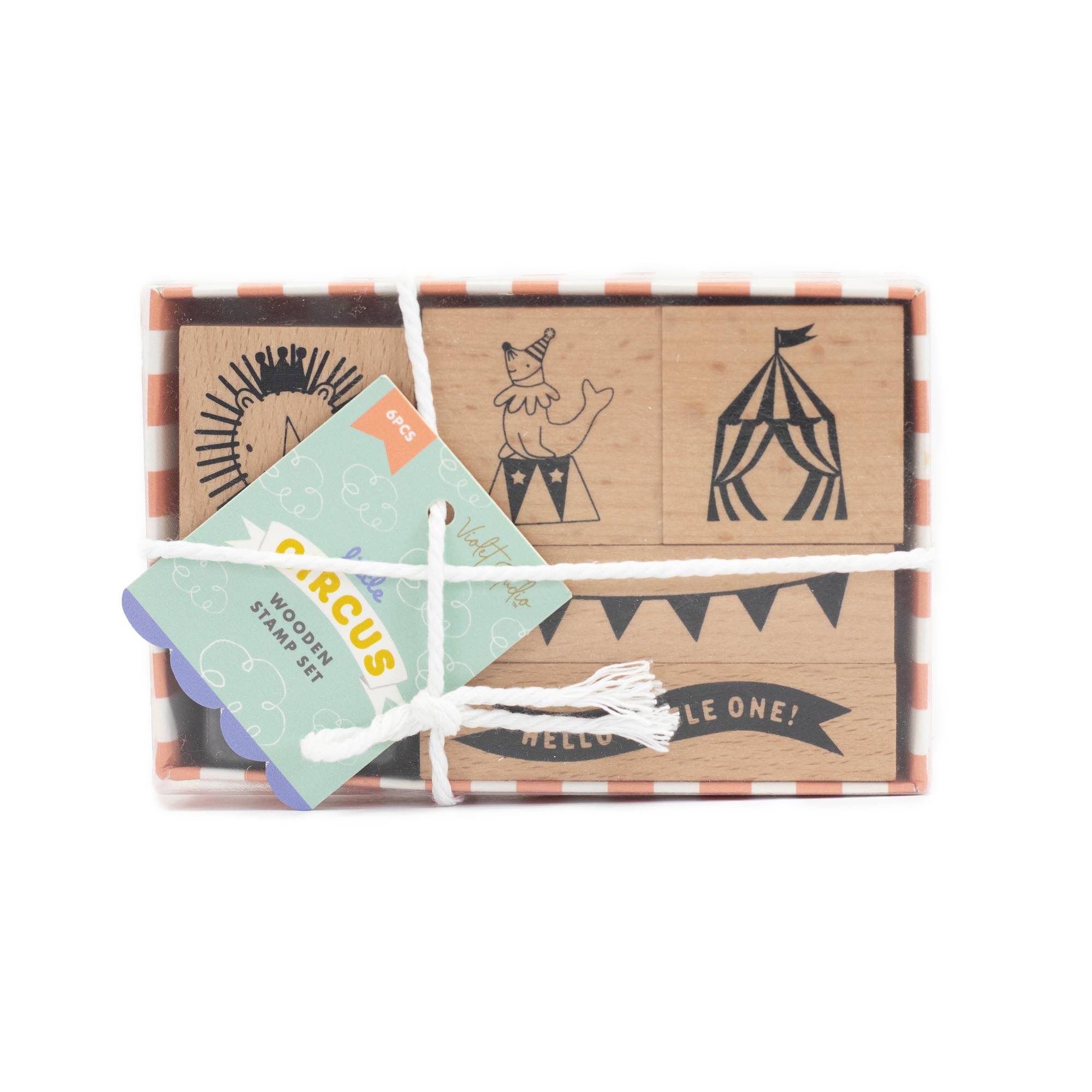Violet Studio Little Circus Wooden Stamp Set