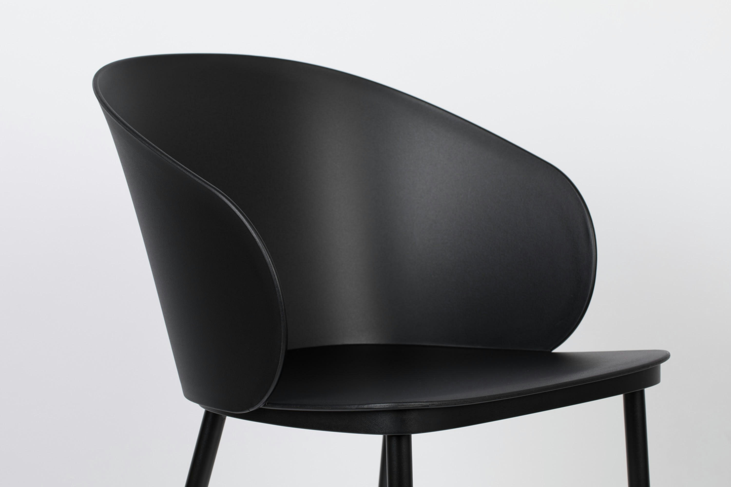 GIGI - Chaise en polypropylène noir