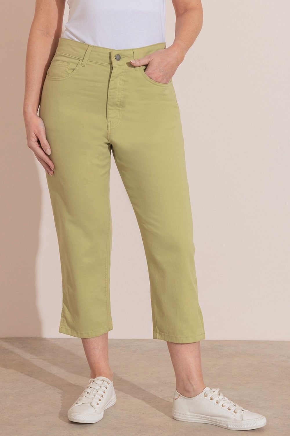 Klass. Cropped Slim Leg Trousers