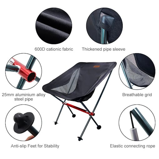 NNEOBA Travel Ultralight Folding Chair