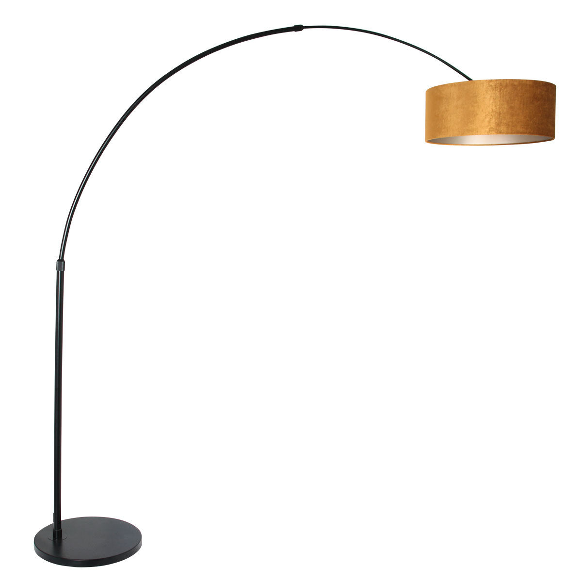 Steinhauer vloerlamp Sparkled - 1 lichts - 190x 230 cm - zwart goud