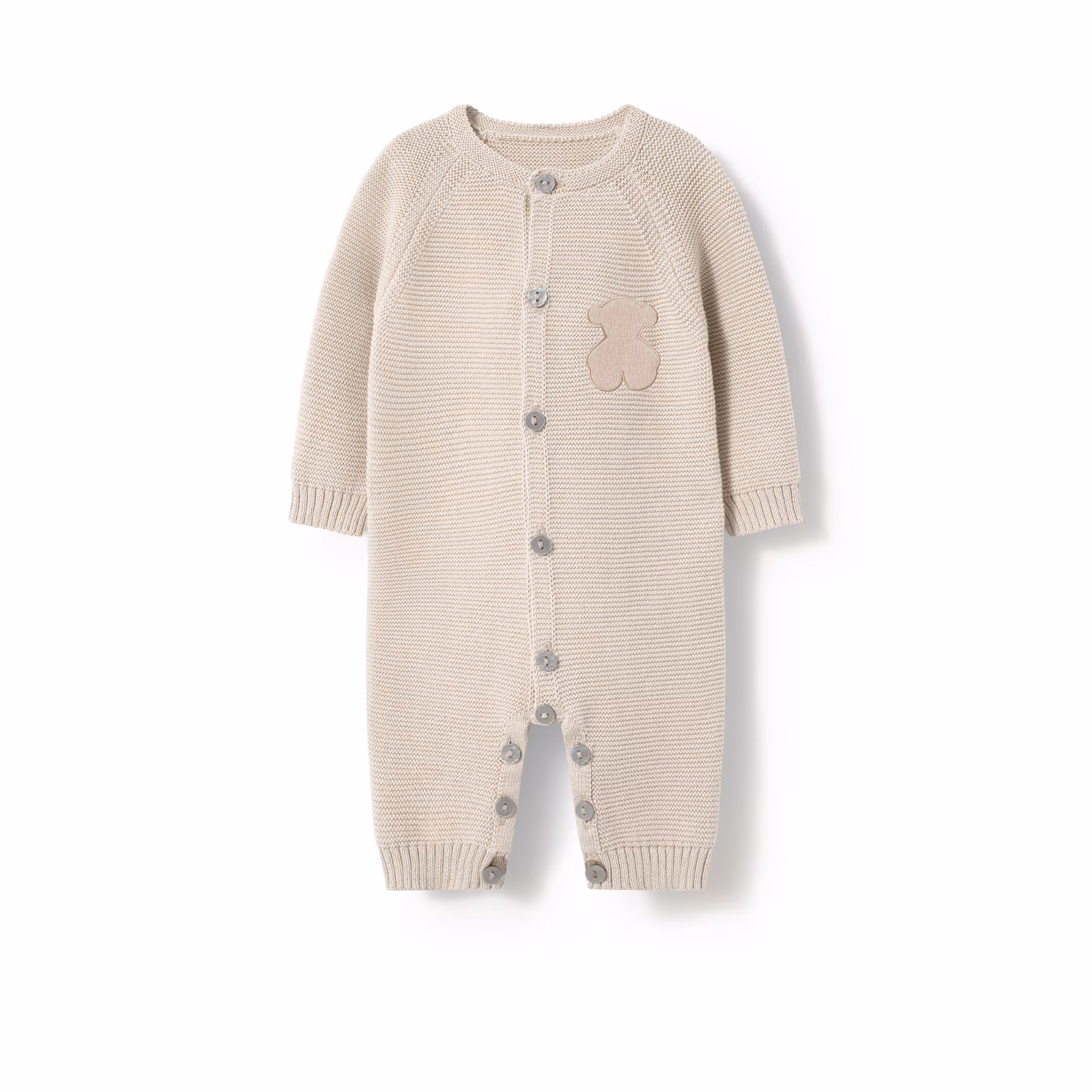 Pelele de bebé de recién nacido Tricot crudo