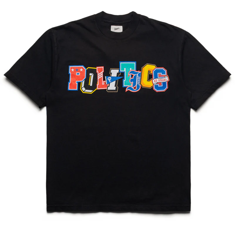 Politics Varsity Tee - Black