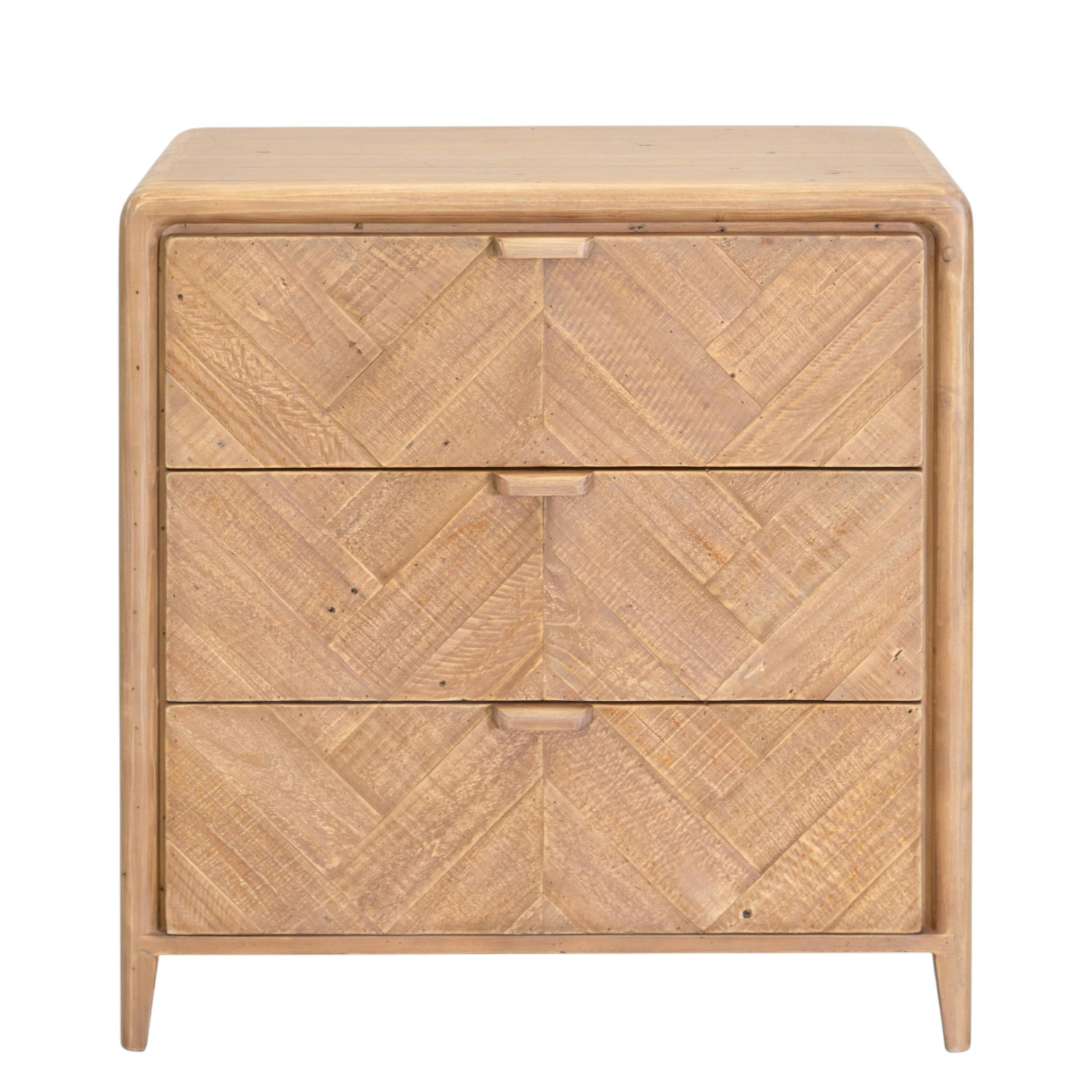 Commode 3 tiroirs en bois recyclé KEARNEY