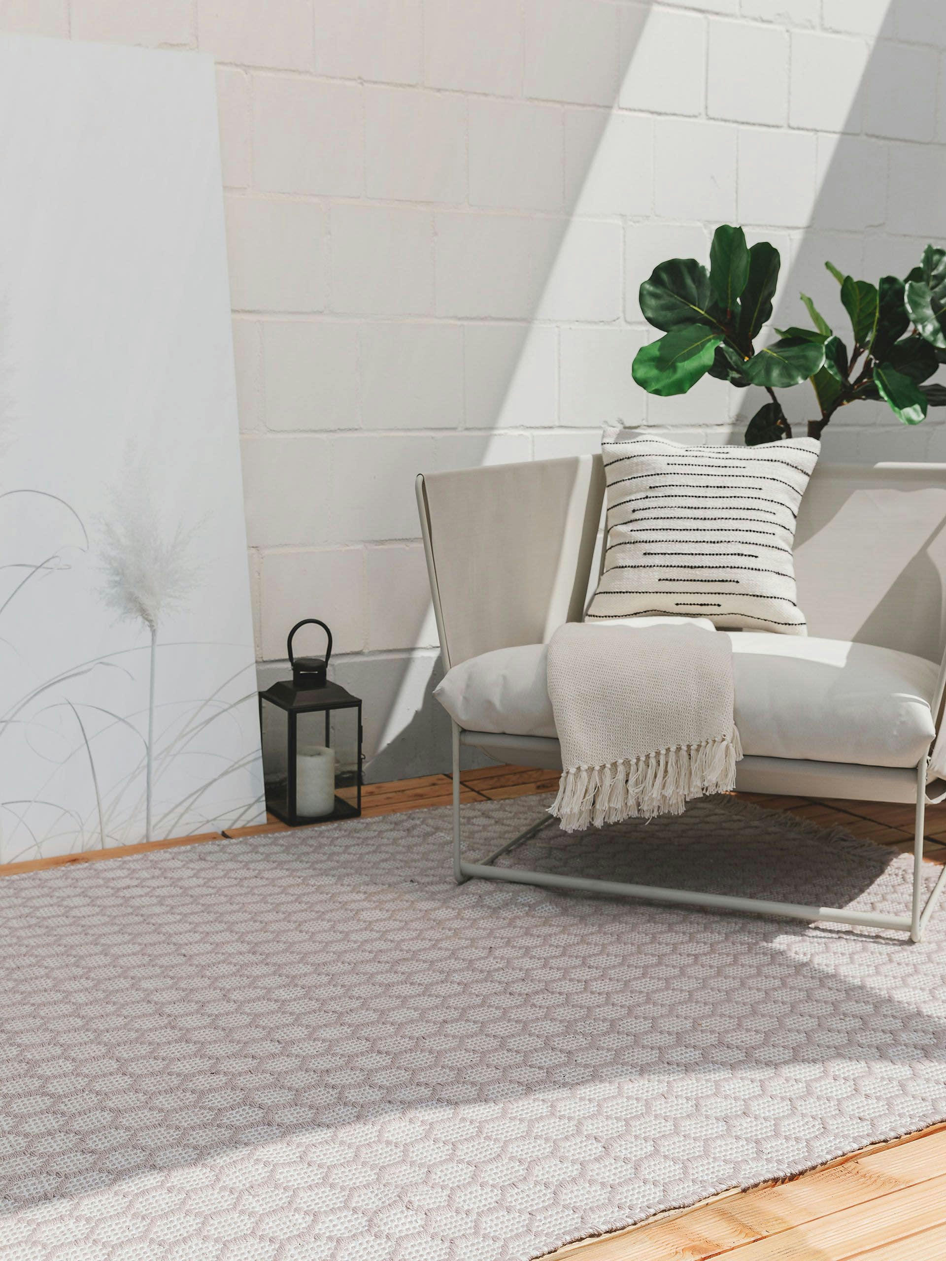 MIMPI - Tapis fabriqué à partir de matériaux recyclés taupe 200x300