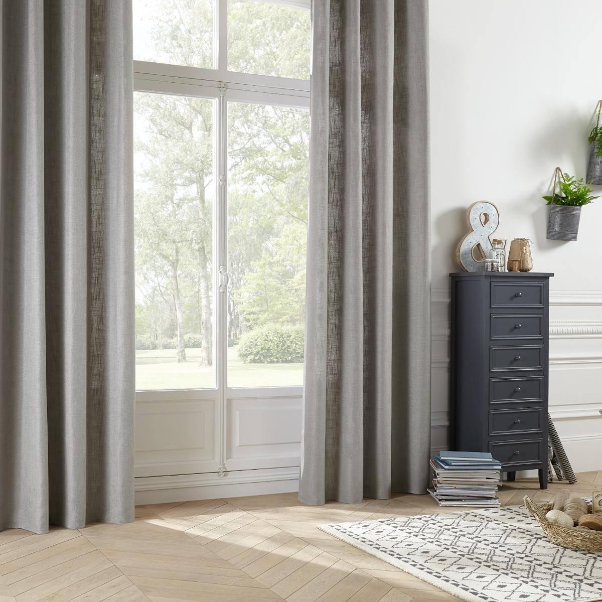 Curtain "Leon" Grey, 140x260 cm
