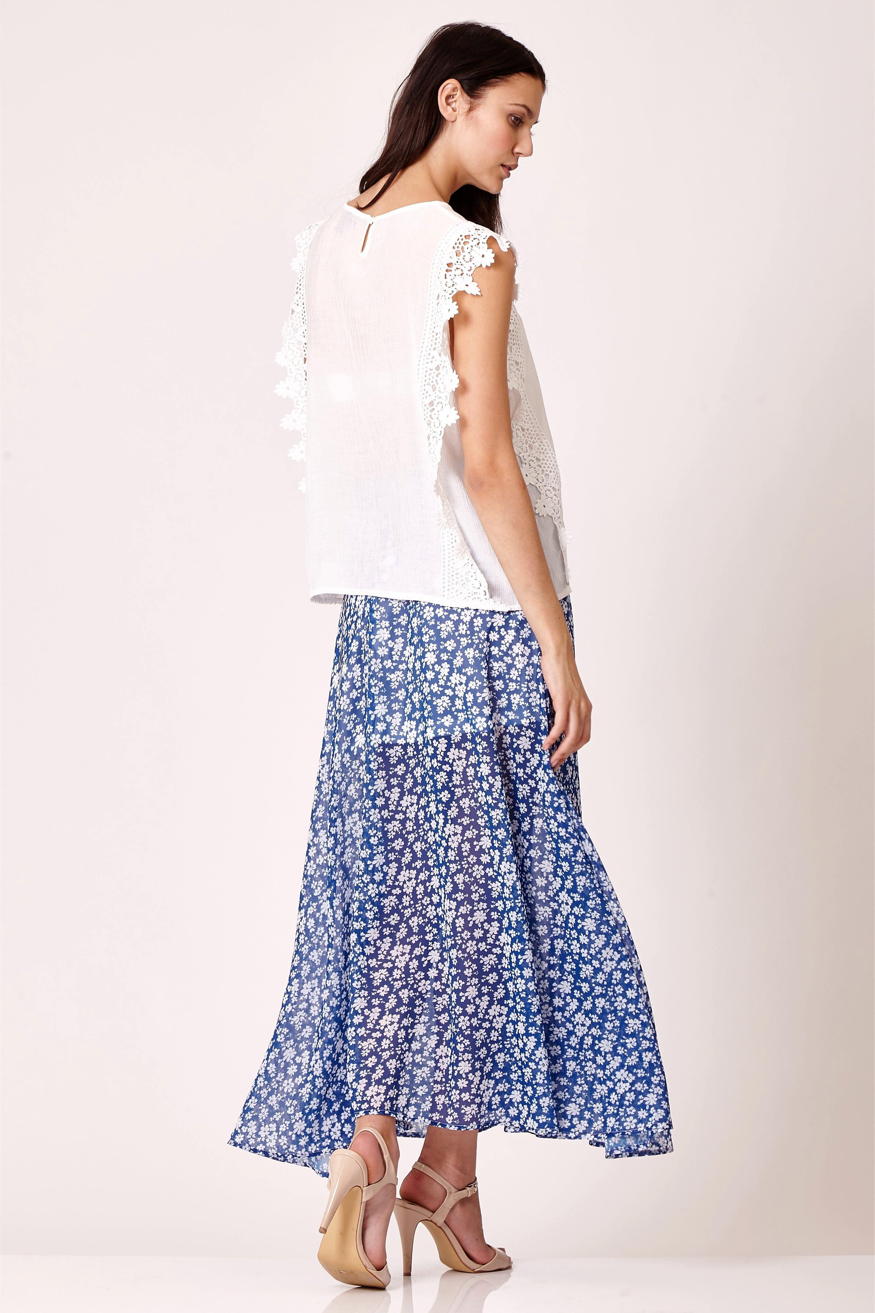 Cutie London Printed Maxi Skirt