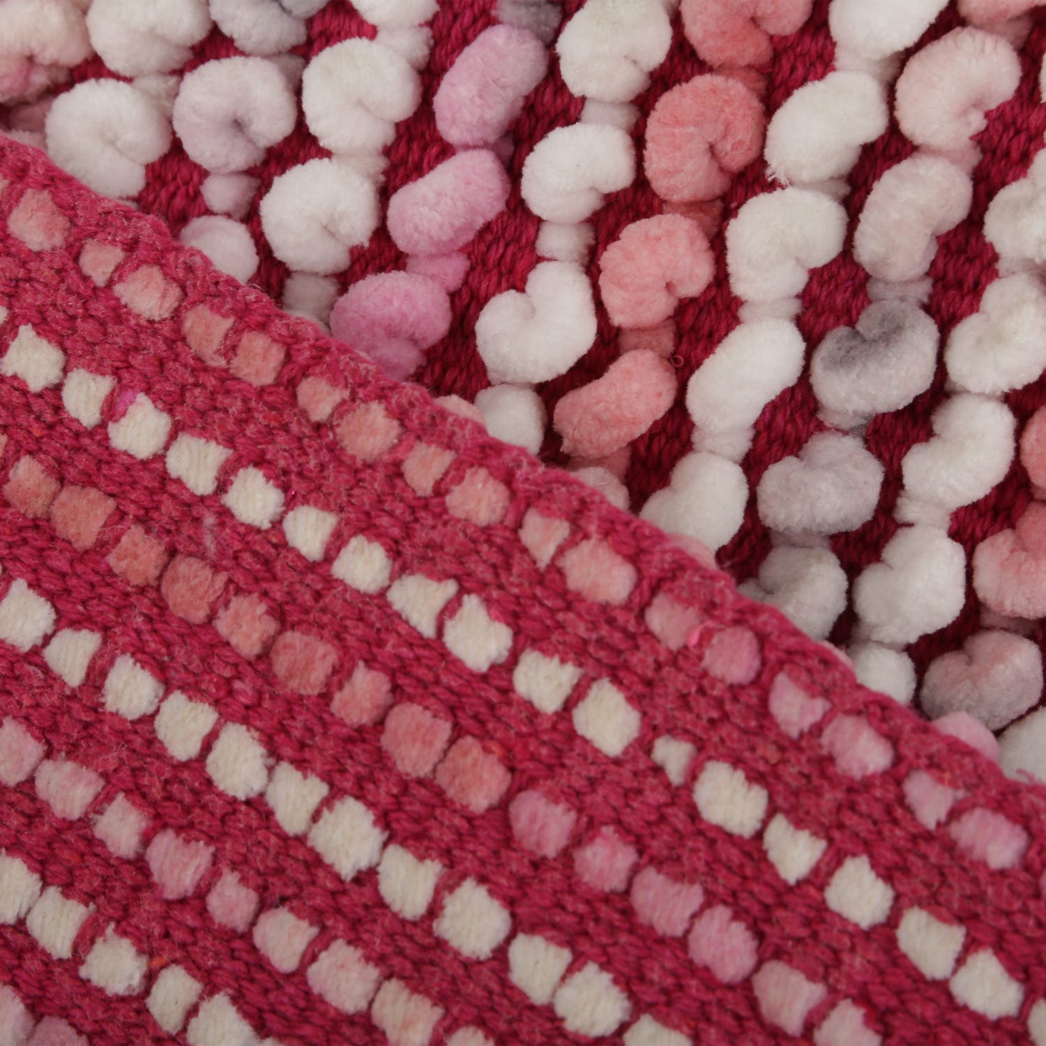 Tappeto bagno 50x80 cm in ciniglia rosa