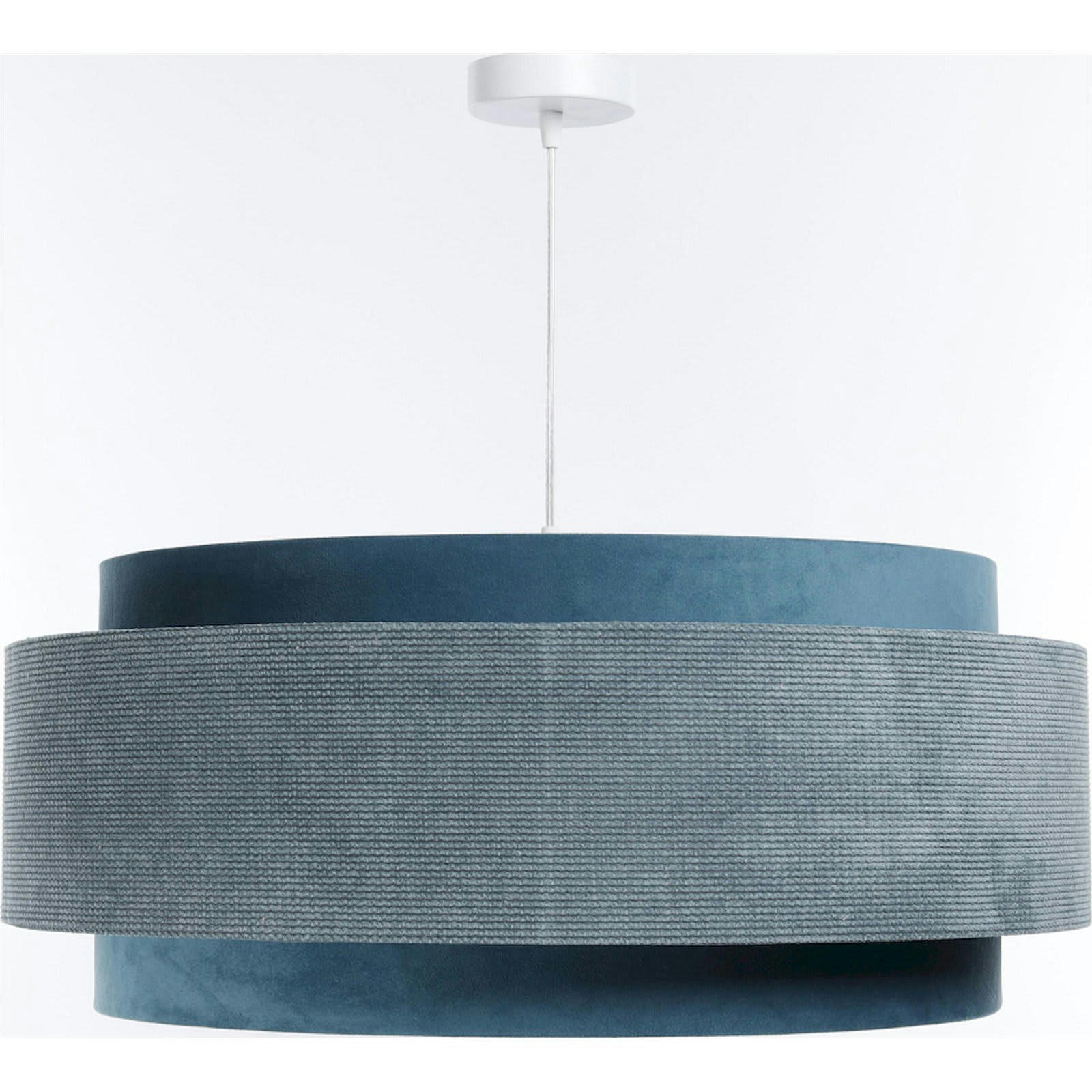 DOBLO - Suspension Tissu Bleu 60x60x25 cm