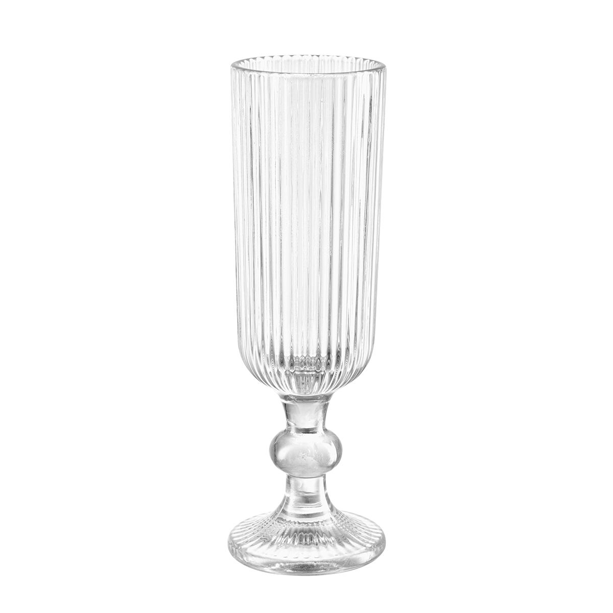 Copo de champanhe riscas transparente 16cl