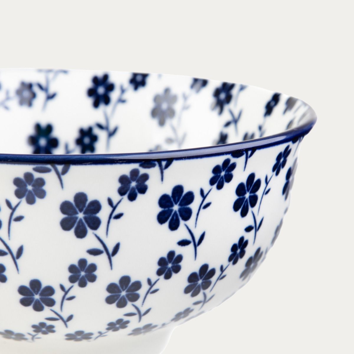 Miska NAVIA granatowa w kwiatuszki 12 cm