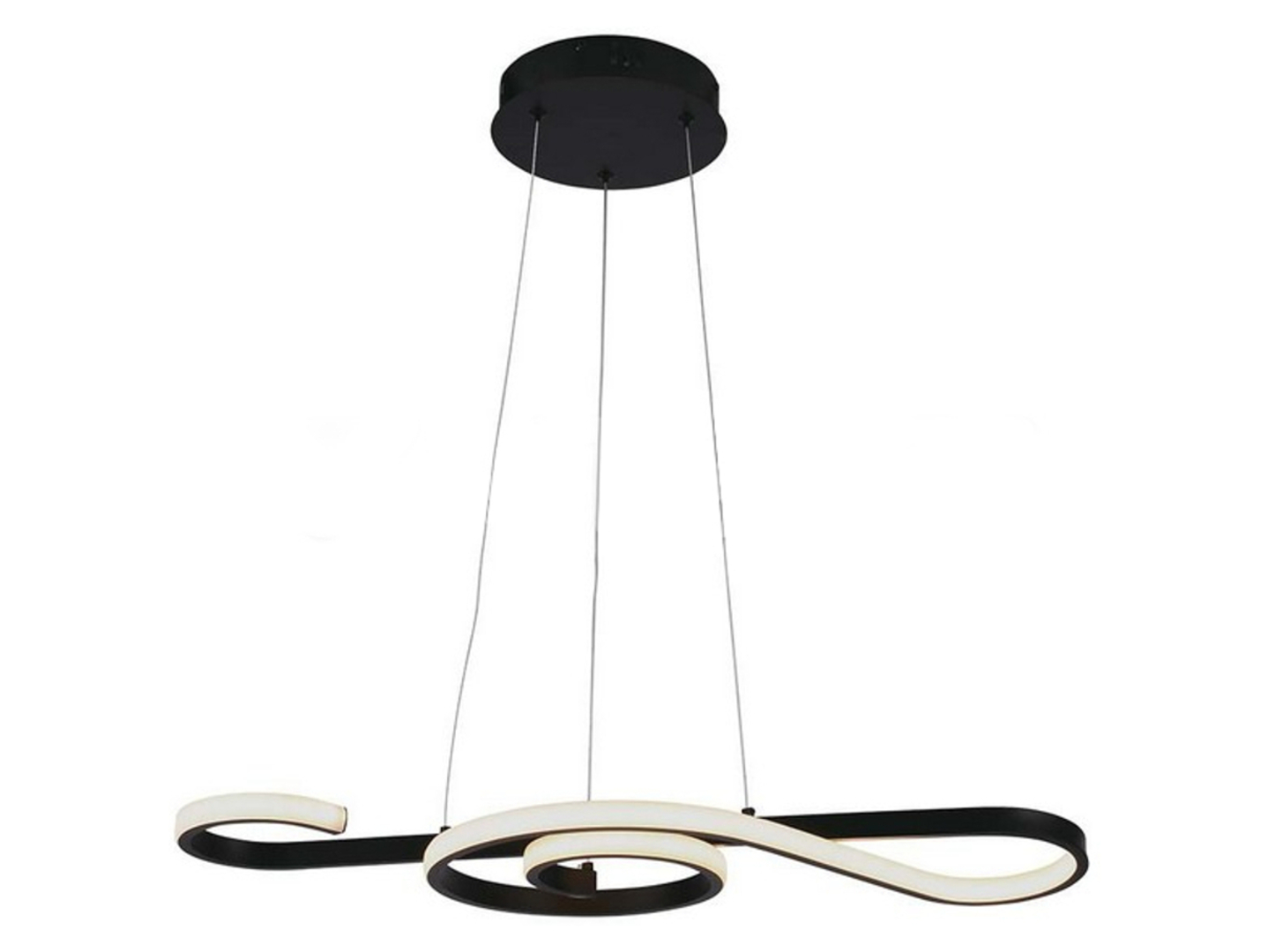 Lampa wisząca VT-7817 LED metalowa czarna