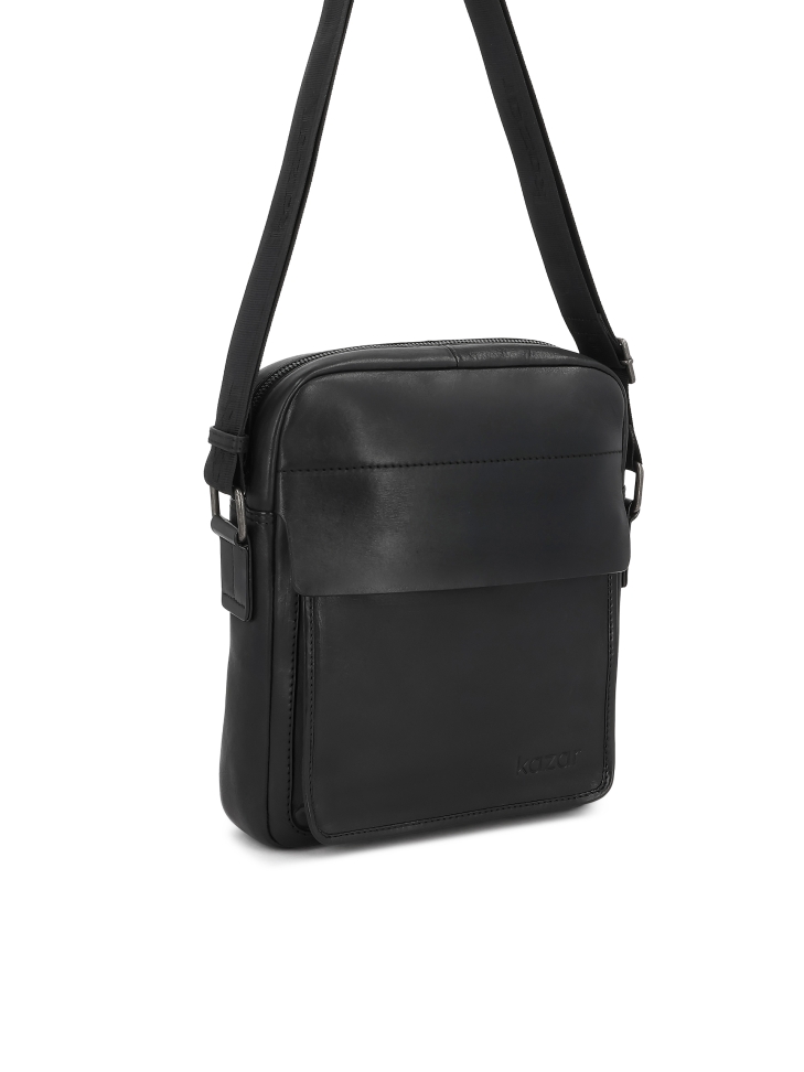 Black men's shoulder bag