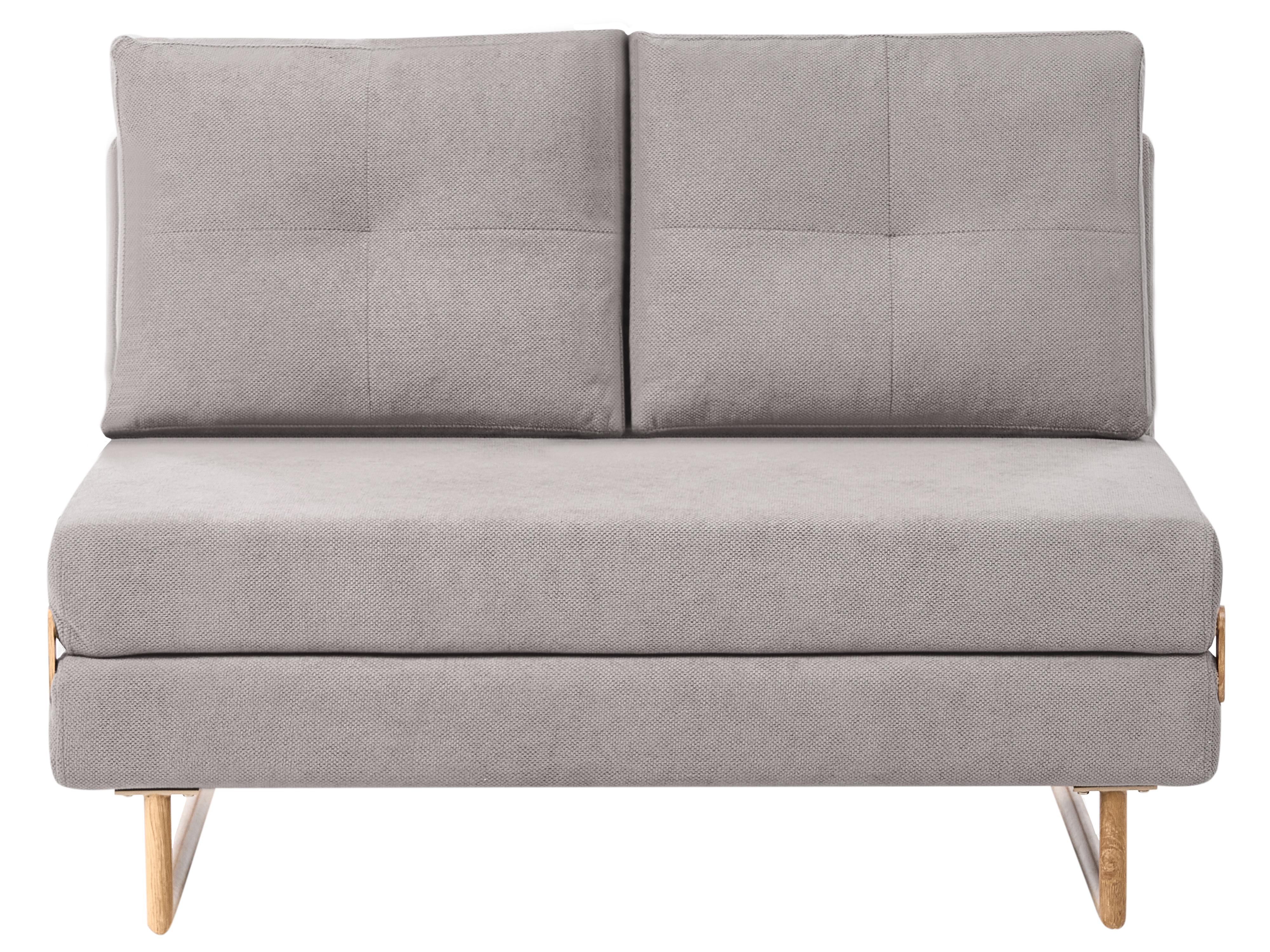 Sofa Bed 2 Seater JERSLEV Fabric Grey