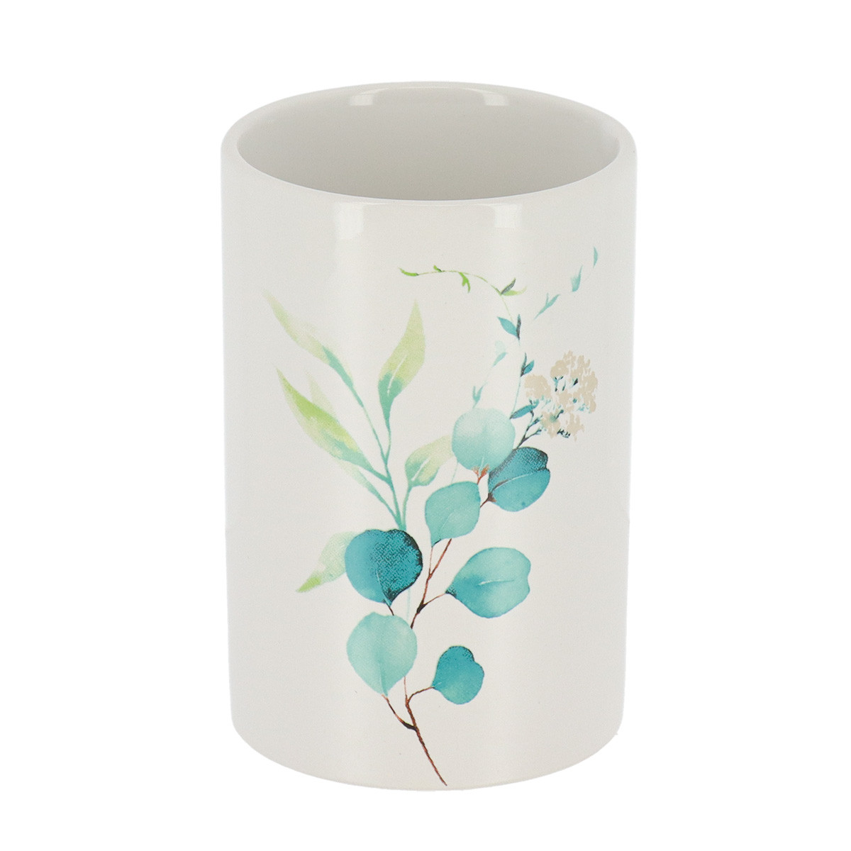 Kubek łazienkowy Aquarelle Biały 350 ml ceramika nowoczesny