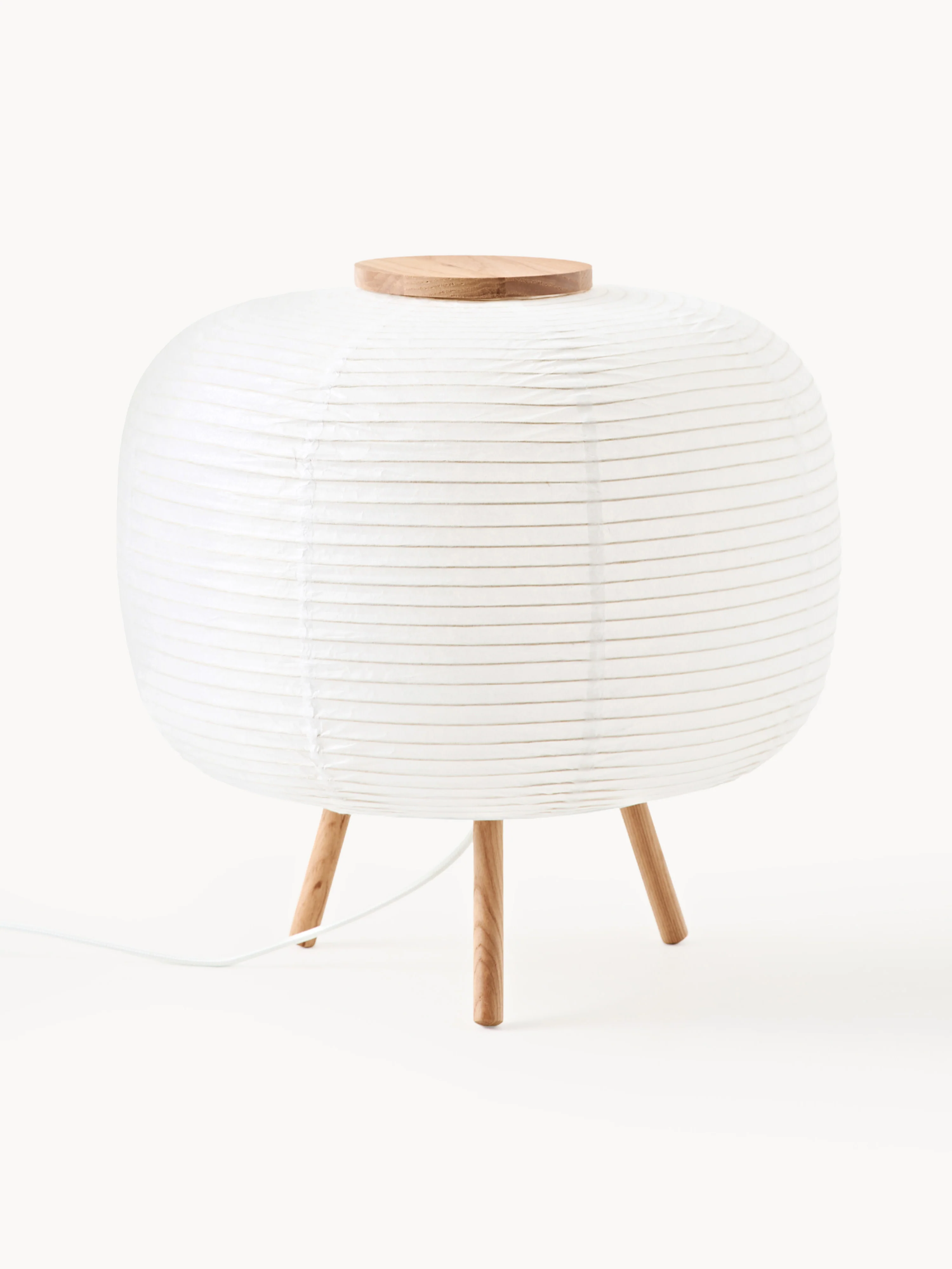 Tischlampe Misaki im Reispapier-Design