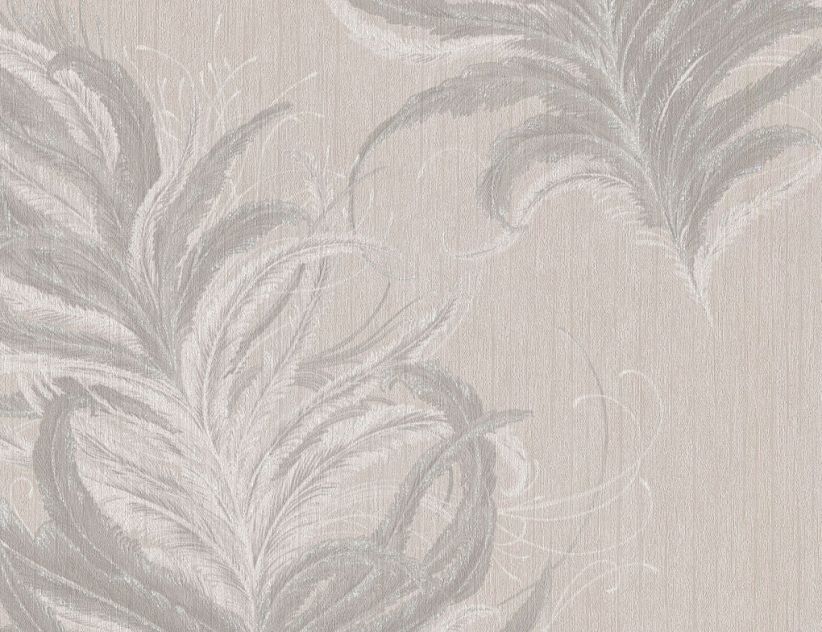 Vliestapete Blume Beige