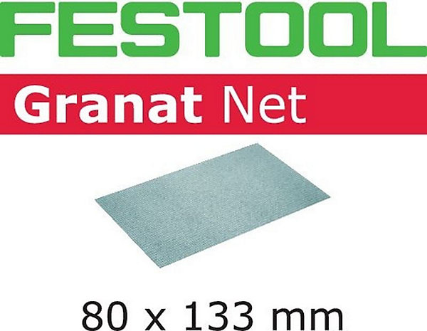 Abrasif maillé FESTOOL Granat Net STF 80 x 133 mm P100 - Boîte de 50 (203286)